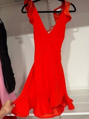 fitted lace wedding dress AIDEN BANDAGE MINI DRESS